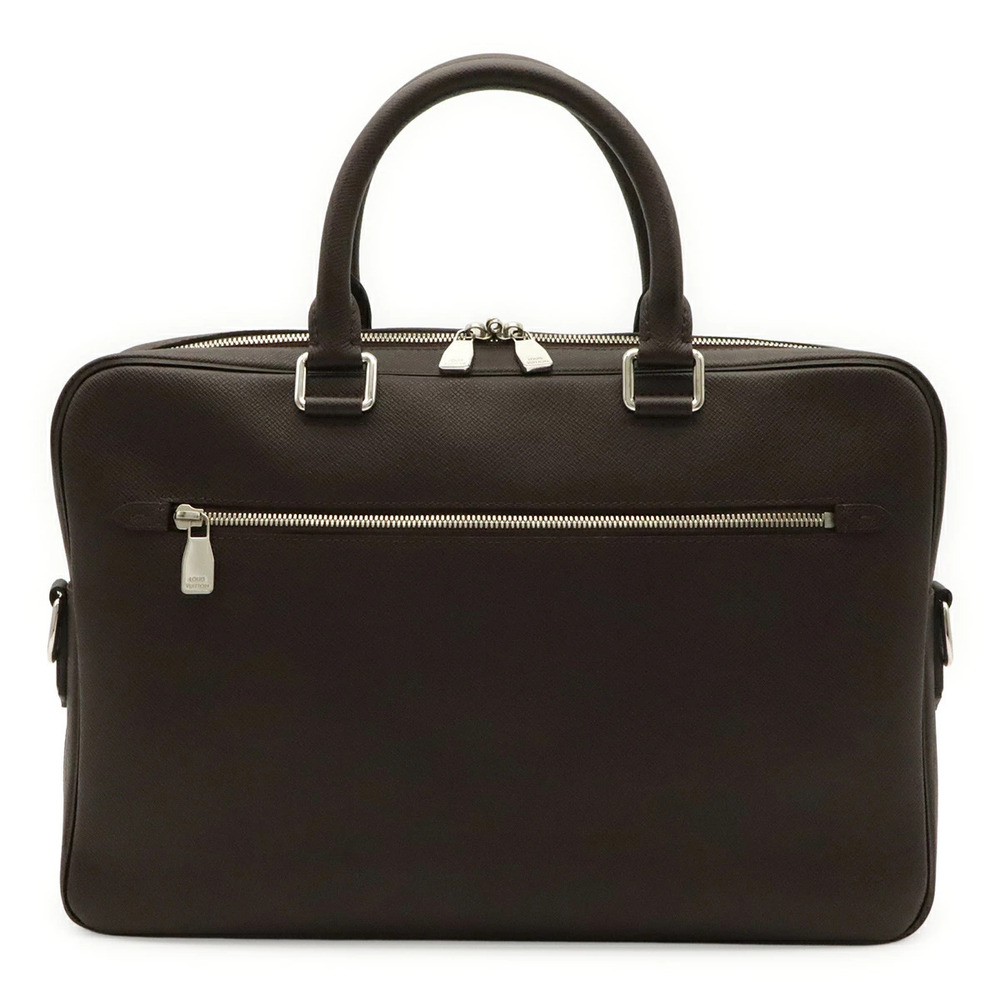 LOUIS VUITTON Taiga PDB NM Portedocument Business Briefcase Bag Acajou Strap